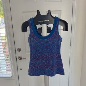 Blue & Purple Printed Tank Top - NWOT